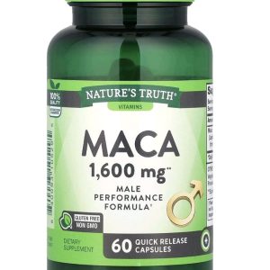 truth maca 1,600 mg – male performance formula – 60 quick release capsules
