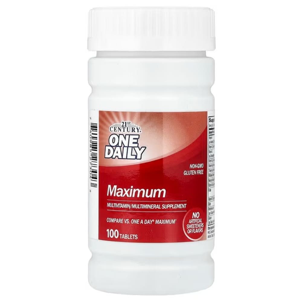 21st century one daily maximum multivitamin multimineral supplement 100 tablets 21st century one daily maximum multivitamin multimineral supplement 100 tablets