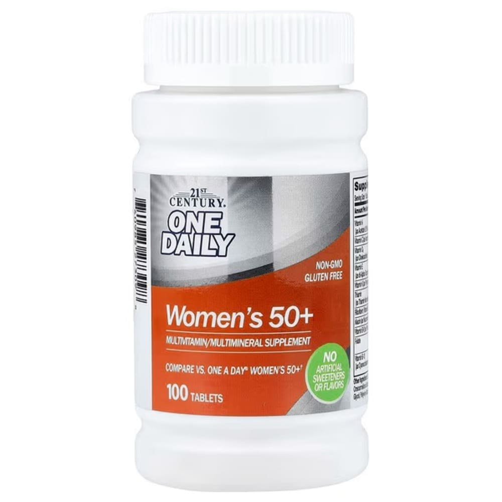 21st century one daily women's 50+ multivitamin multimineral supplement 100 tablets 21st century one daily women's 50+ multivitamin multimineral supplement 100 tablets