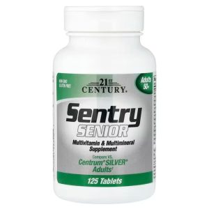 21st century sentry senior multivitamin & multimineral supplement adults 50+ 125 tablets