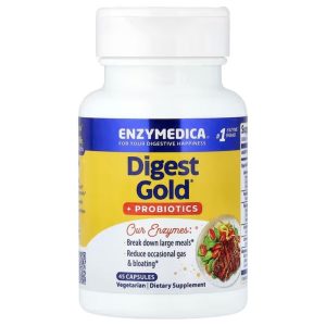 enzymedica digest gold + probiotics 45 vegetarian capsules