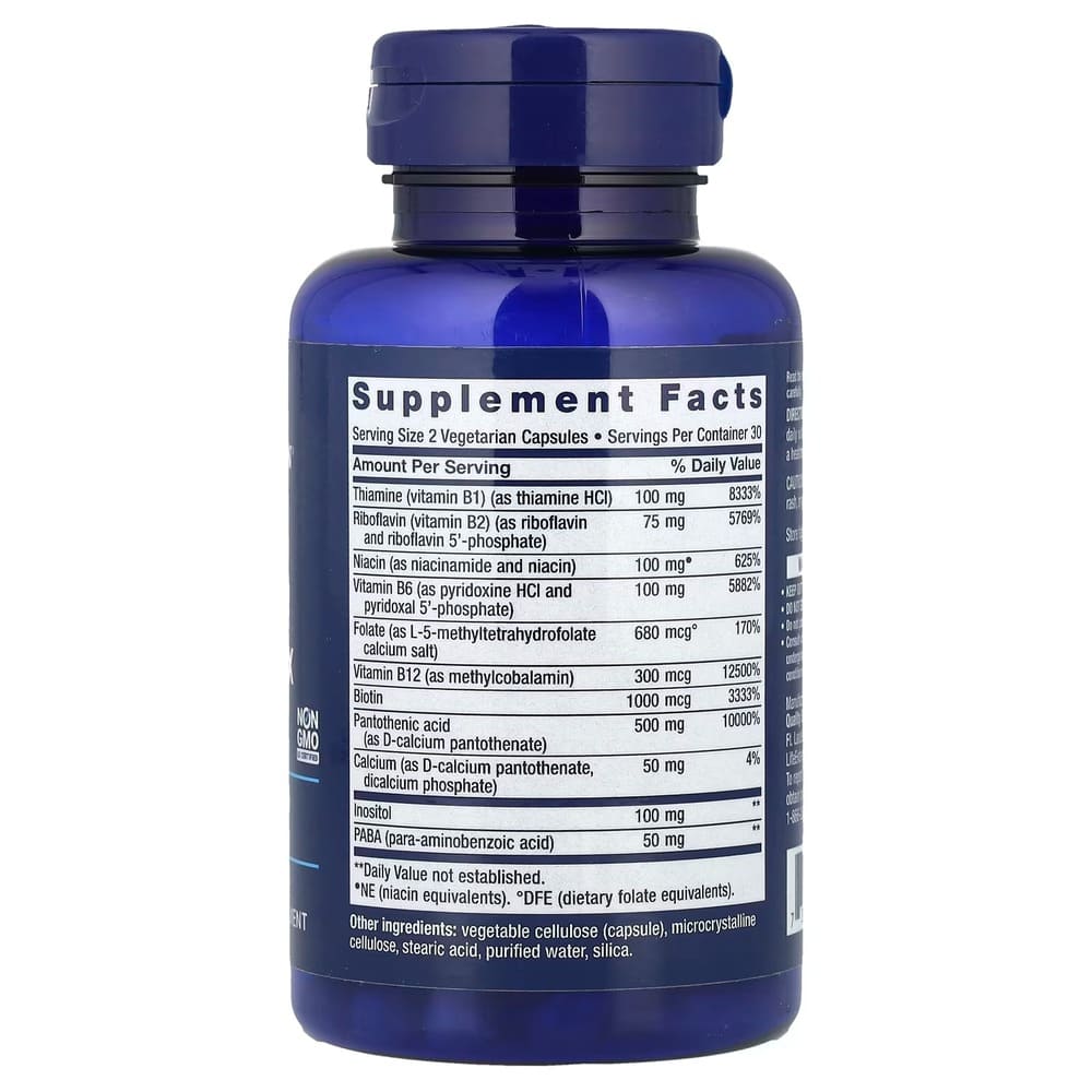 life extension bioactive complete b complex 60 vegetarian capsules life extension bioactive complete b complex 60 vegetarian capsules