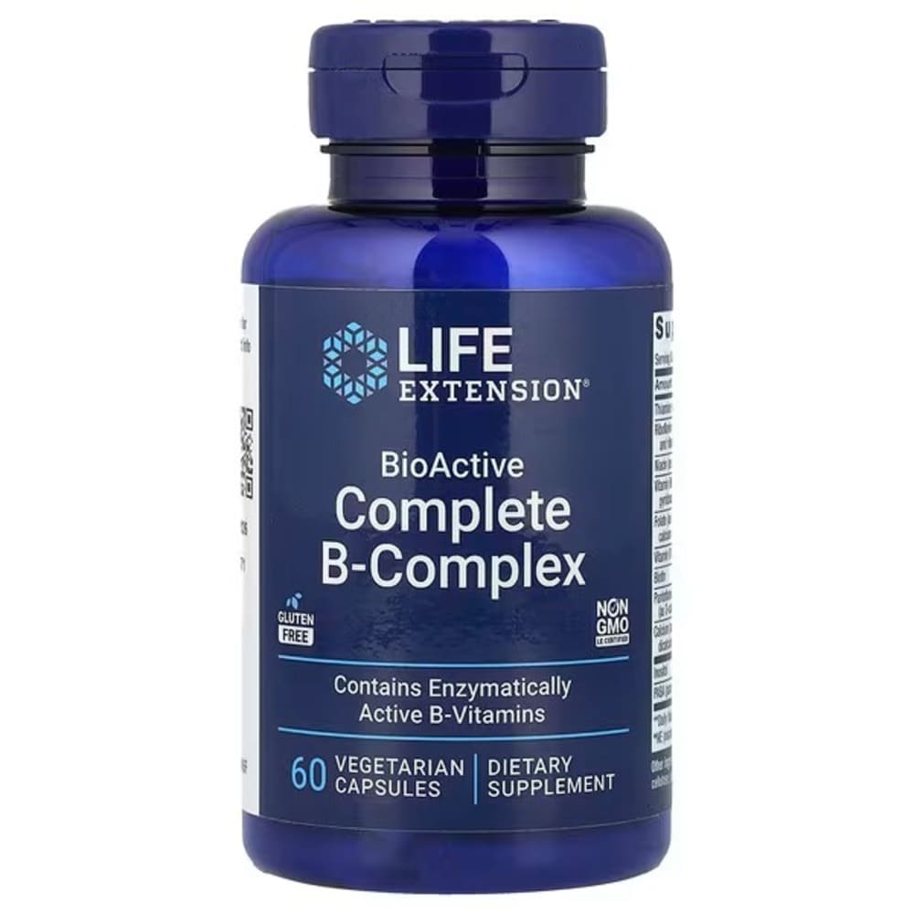 life extension bioactive complete b complex 60 vegetarian capsules life extension bioactive complete b complex 60 vegetarian capsules
