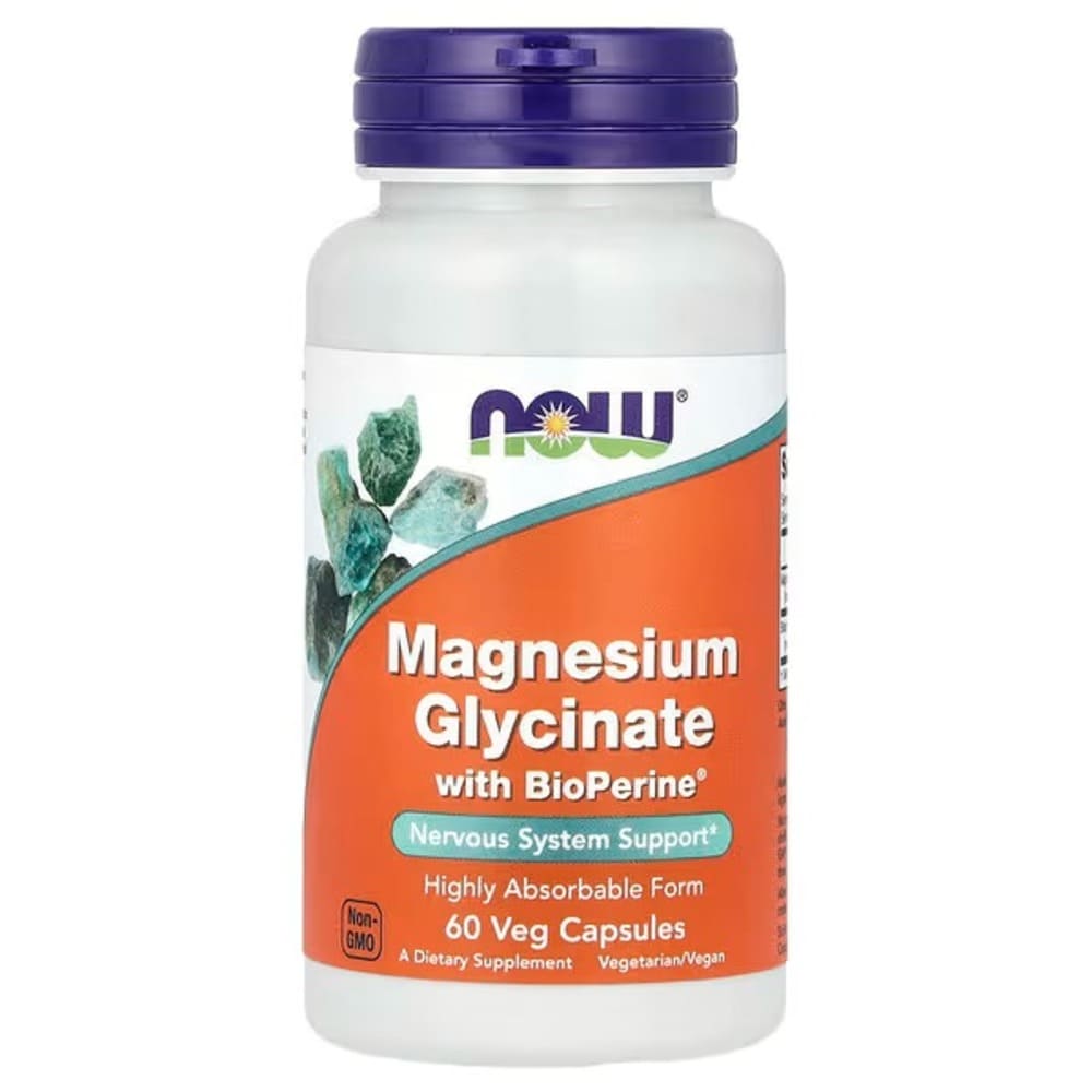 now foods magnesium glycinate with bioperine 60 veg capsules now foods magnesium glycinate with bioperine 60 veg capsules