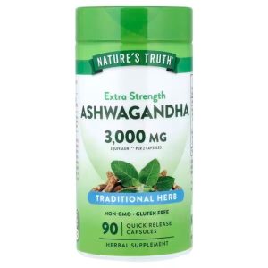 nature's truth extra strength ashwagandha 3000 mg 90 quick release capsules
