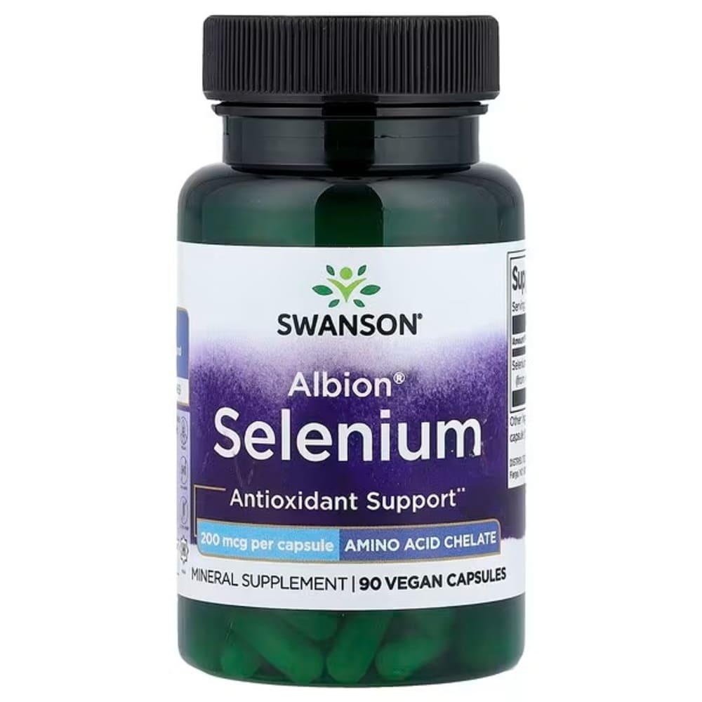 swanson albion selenium 200 mcg – 90 vegan capsules swanson albion selenium 200 mcg – 90 vegan capsules
