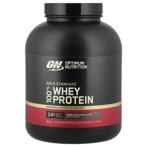 optimum nutrition gold standard 100% whey protein double rich chocolate 5.05 lbs (2.29 kg)